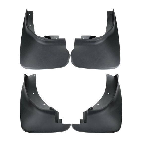 Zynkor 4pcs Rock Splash Guards Flaps Mudguards Front Rear Side Heavy Duty Carbon Black Molded Flexible Tpo Plastics for Ford for Explorer 2011-2018 2.0L,2.3L,3.5L-Engine Petrol-Fuel Polished