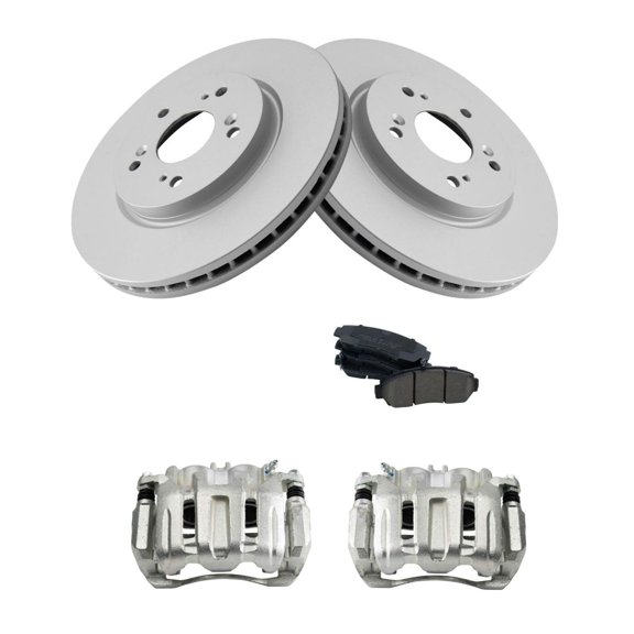 Zynkor Front Brake Calipers Ceramic Pads & Rotors 5 Lug-Wheel Lug Count for Honda for Accord Crosstour 2011 for CR-V 2012-2016 2754034774