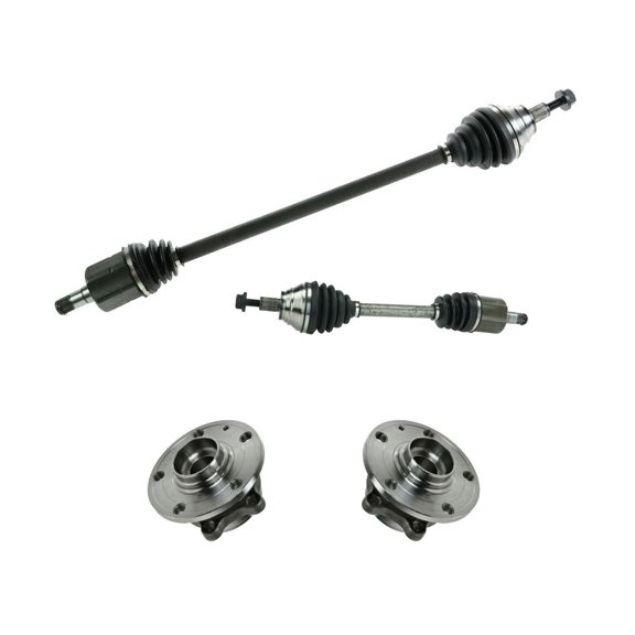 Zynkor Front CV Axle Shaft Assembly Wheel Hub Bearing Kit 4pc for VW for Golf 2.5L 11-14 for Jetta 2.5L 05-14 & 1.8L 14-18 & 1.4L 17-18 for Passat 2.0L 06-10 for Rabbit 2.5L 06-09