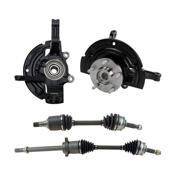 Zynkor Front CV Axles & Wheel Hubs & Bearings 4pcs Drivetrain Kit for Nissan for Altima 2002-2006