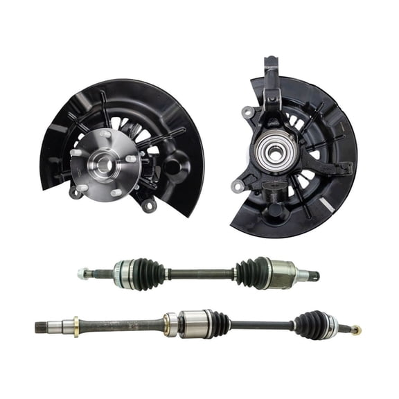 Zynkor Front CV Axles & Wheel Hubs & Bearings for Toyota for Camry 2012-2017 2.5 4pcs Drivetrain Kit