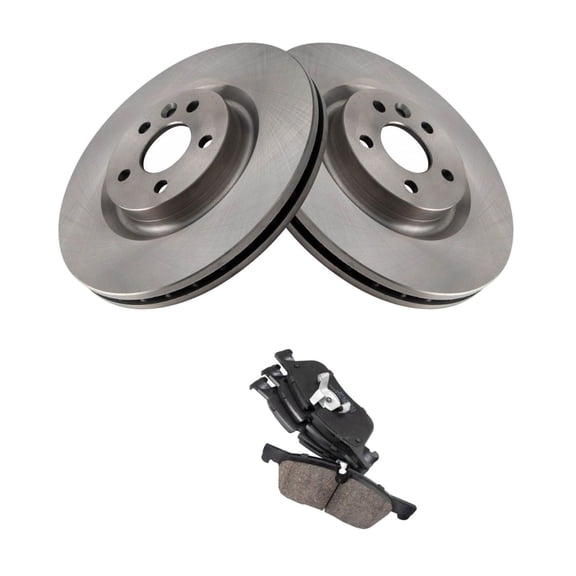 Zynkor Front Ceramic Brake Pads & Rotors Kit for Jaguar for E-Pace 2018,for Land Rover for Discovery Sport 2015-2019 for Rover Evoque 2016-2019 3036402366