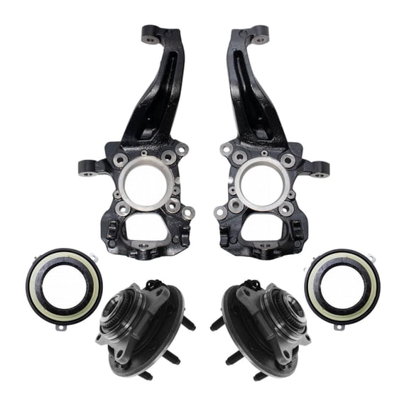 Zynkor Front Wheel Bearing Hub Assembly Knuckle Spindle Kit 6pc for Ford for F150 4.2L/4.6L/5.4L 2005-2008 4WD 6 Piece