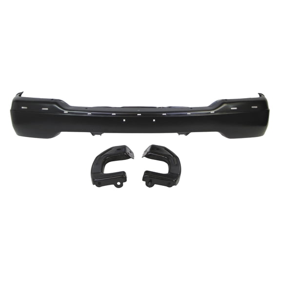 Zynkor Gas Eng for Yukon 00-06 for Sierra 1500 99-02 for Sierra 1500HD/2500HD/3500 01-02 for Sierra 2500 00-02 for Yukon XL 1500 06 for Yukon XL 2500 00-06 Front Bumper Black Face Bar Bracket