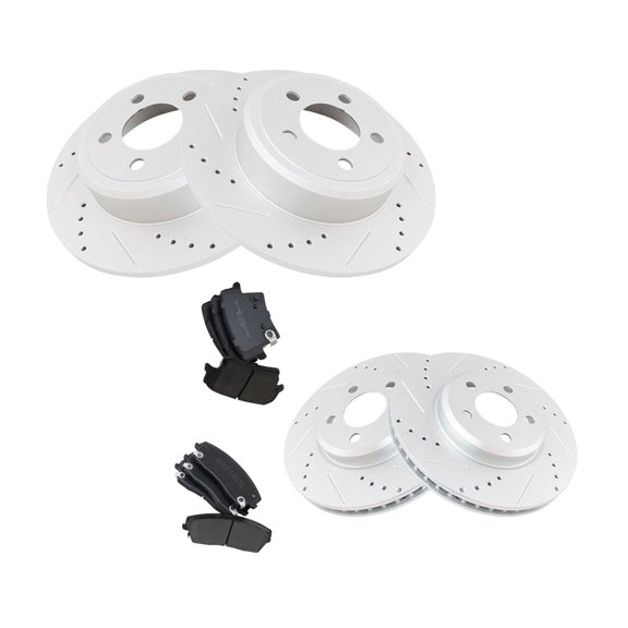 Zynkor Metallic Brake Pad for Challenger 2009-2011 2018-2020 for Charger 2006-2020 for Magnum 2005-2008 300 2005-2010 2012-2020 Rotor Front Rear Kit W/ 5 Lug-Wheel Lug Count 1602516635