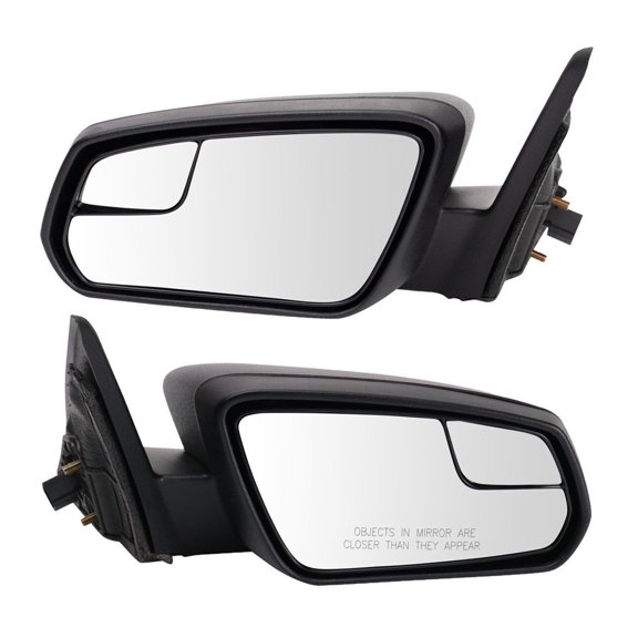 Zynkor Mirror Set 2pcs Textured with Spotter Glass Without Memory Manual for Ford for Mustang Base/GT/Shelby GT500 13-14 FO1320451 DR3Z17682AAPFM