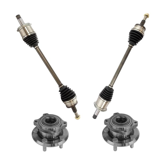 Zynkor Rear CV Axle Shafts & Wheel Hub Bearing Assemblies 4pc Drivetrain Kit for Chrysler 300 2005-2009,for Dodge for Charger 2006-2009 for Magnum 2005-2008 4779218AB 5126330AA