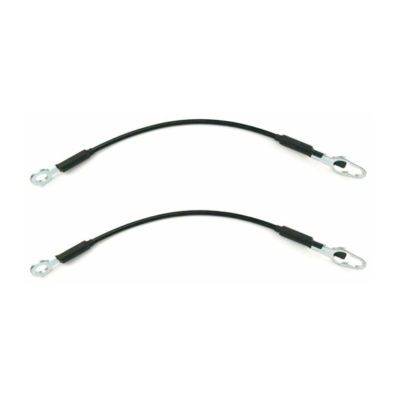 Zynkor Rear Tailgate Cables Straps Set of 2 Metal When Applicable,License Plate Brackets Do Not Come with Mounting Hardware Unless Otherwise Stated Black for Mazda,for Ford