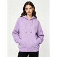 thumbnail image 1 of Zynoxe Hoodies for Women Oversized Elastic Ribbed Hem Pullover Sweatshirt Adjustable Drawstring Long Drop Shoulder Sleeves Hoodie Oversized Casual Solid Color Tops with Front Kangaroo Pocket 2XL, 1 of 6