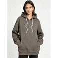 thumbnail image 1 of Zynoxe Hoodies for Women Oversized Elastic Ribbed Hem Pullover Sweatshirt Adjustable Drawstring Long Drop Shoulder Sleeves Hoodie Oversized Casual Solid Color Tops with Front Kangaroo Pocket 2XL, 1 of 6