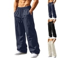 thumbnail image 1 of Zynoxe Mens Plus Size Sweatpants Casual Sports Elastic Waist Drawstring Wide Leg Pants Fashion Relaxed Fit Loungewear Trousers with Pockets Black S, 1 of 9