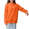 thumbnail image 1 of Zynoxe Plus Size Womens Hoodies with Pockets Oversized Comfy Drawstring Solid Color Pullover Hoodie Casual Fashion Long Sleeve Elastic Cuffs Fall Tops for Going Out XL, 1 of 8