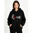 thumbnail image 1 of Zynoxe Sweatshirts for Women with Kangaroo Pocket Adjustable Drawstring Long Sleeve Essentials Hoodie Comfort Elastic Ribbed Cuffs Hem Pullover Tops Trendy Versatile Heart Print Womens Tops S, 1 of 7