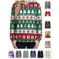 thumbnail image 1 of Zynoxe Women's Ugly Christmas Sweatshirt Drawstring Pullover Hoodies for Women Warm Fleece Long Sleeve Sweatshirt Fashionable Printed Sweatshirts with Kangaroo Pocket S, 1 of 6