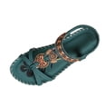 thumbnail image 1 of Zynoxe Womens Sandals Breathable Open Toe Vacation Beach Sandals Comfortable Elastic Strap Shoes for Women Summer Fashion Bohemian Flats Shoes Wedding Footwear 9, 1 of 7