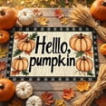thumbnail image 1 of Zynviq 15.7" X 23.6" Area Rugs Pumpkin Thanksgiving Throw Rug Polyester Washable Beige Rectangular Small Rug for Front Door, 1 of 7