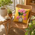 thumbnail image 1 of Zynviq 18x18inch Pillow Covers Multicolor Couch Pillow Covers Decorative Flower Square with Zipper Polyester, 1 of 6