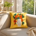 thumbnail image 1 of Zynviq 18x18inch Pillow Covers Multicolor Couch Pillow Covers Flower Decorative Polyester Square with Zipper, 1 of 6