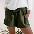 thumbnail image 1 of Zynviq Athletic Woman Shorts Elastic Waist Solid Pleated Wide Leg Sweatshorts Shorts for Women S, 1 of 6