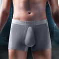 thumbnail image 1 of Zynviq Gray Underwear for Men Breathable Ball Pouch Seamless Lighrweight Boxer Briefs Men Underpants,XXL, 1 of 9