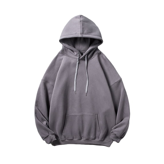 Zynviq Hoodies Mens Cotton Casual Hooded Long Sleeve Baggy Solid Sweatshirts Mens Big and Tall Shirts XL