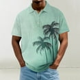 thumbnail image 1 of Zynviq Mans Shirts Business Golf Short Sleeve Hawaiian Graphic Button up Tennis Shirts Men Tops L, 1 of 5