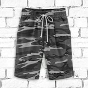 Zynviq Mens Shorts Loose Fit Cotton Graphic Print Shorts Mens Shorts Jeans