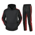 thumbnail image 1 of Zynviq Mens Trendy Suits Pullover Hooded Active Fit Joggers Color Block Sweatsuits Sets for Men 2025,XXL, 1 of 5