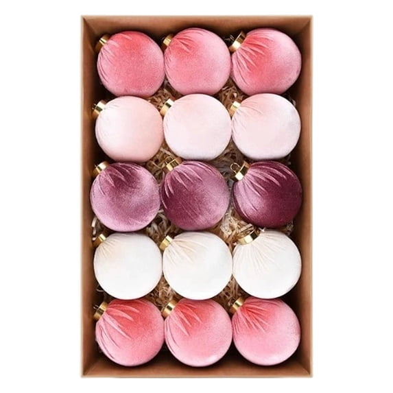 Zynviq Multicolor Christmas Ornaments 15 Pc Christmas Tree Ornaments Ball Gift Box Matte Decoration for Home & Xmas Tree