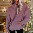 thumbnail image 1 of Zynviq Red Womens Hoodie Hooded Drawstring Loose Fit Ombre Dropped Shoulder Sweatshirts Womens Streetwear Tops S, 1 of 4