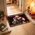 thumbnail image 1 of Zynviq Santa Claus Area Rugs 23.6" X 15.7" Christmas Throw Rug Polyester Red Washable Rectangular Small Rug for Bedroom, 1 of 6