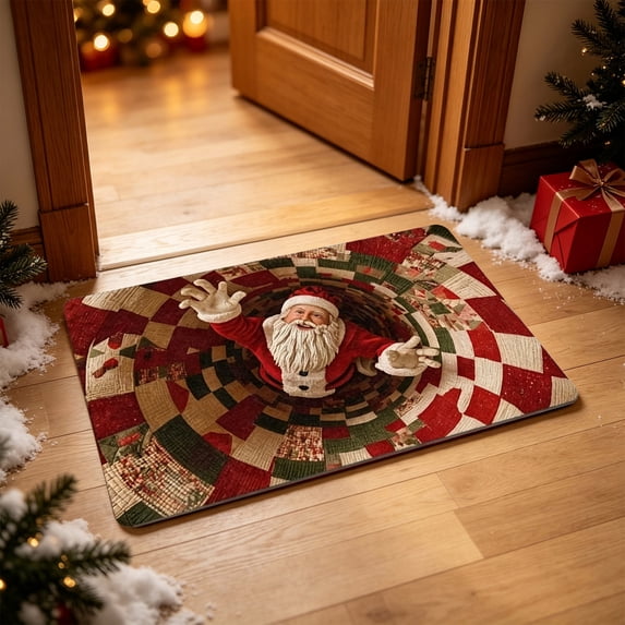 Zynviq Snowman Area Rugs 23.6" X 15.7" Christmas Throw Rug Polyester Rectangular Red Washable Small Rug for Entry