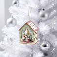 thumbnail image 1 of Zynviq White House Santa Climbing with Gift and Tree Lighted Decor for Mantel Shelf, 1 of 6