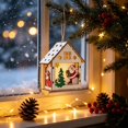 thumbnail image 1 of Zynviq White Roof Lighted Village House for Christmas Village and Tabletop Decor, 1 of 6