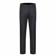 Zynviq Man Pants for Men Straight Leg Zipper Suit Pants Men's Soft Pants