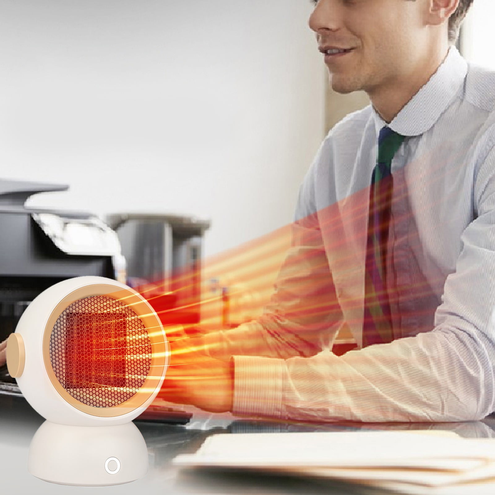 Zyooh Heater Quick Heat High Power Desktop Heater Mini Small Household