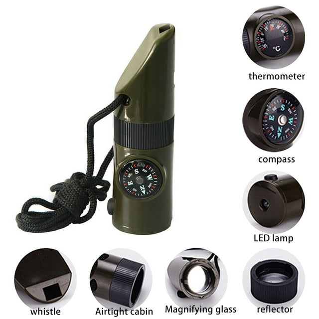 Zyooh Outdoor In One Multifunctional Whistle With LED Light In One