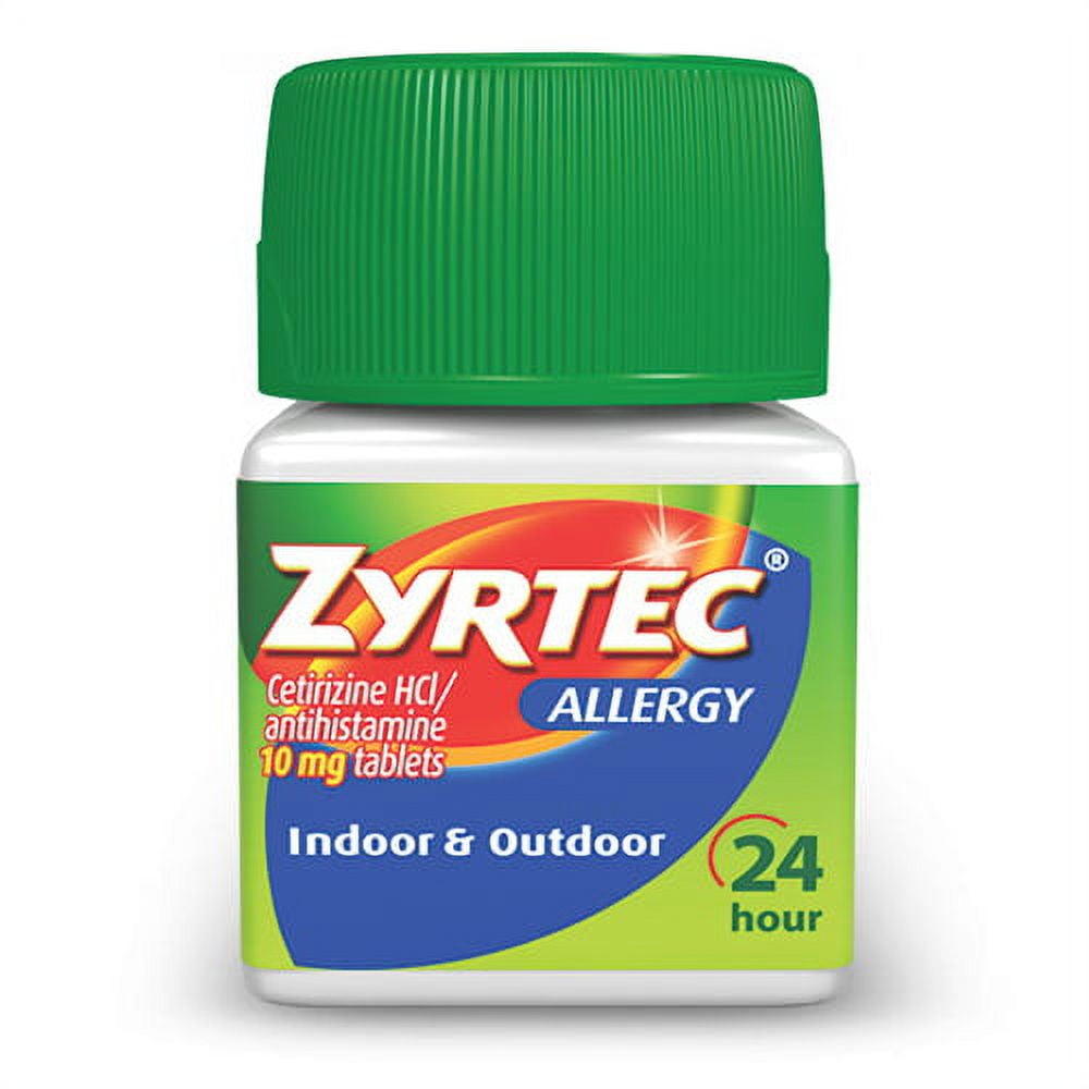 Zyrtec 24 Hour Allergy Relief 10 Mg Tablets For Indoor, Outdoor - 5 Ea, 3 Pack