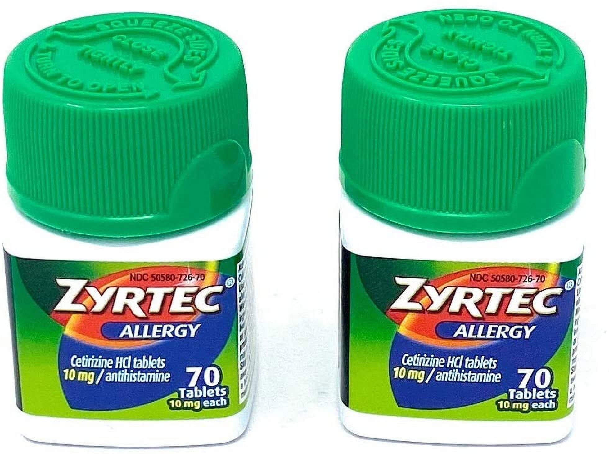 Zyrtec Allergy Relief Tablets, 140 Count EXP 01/2024
