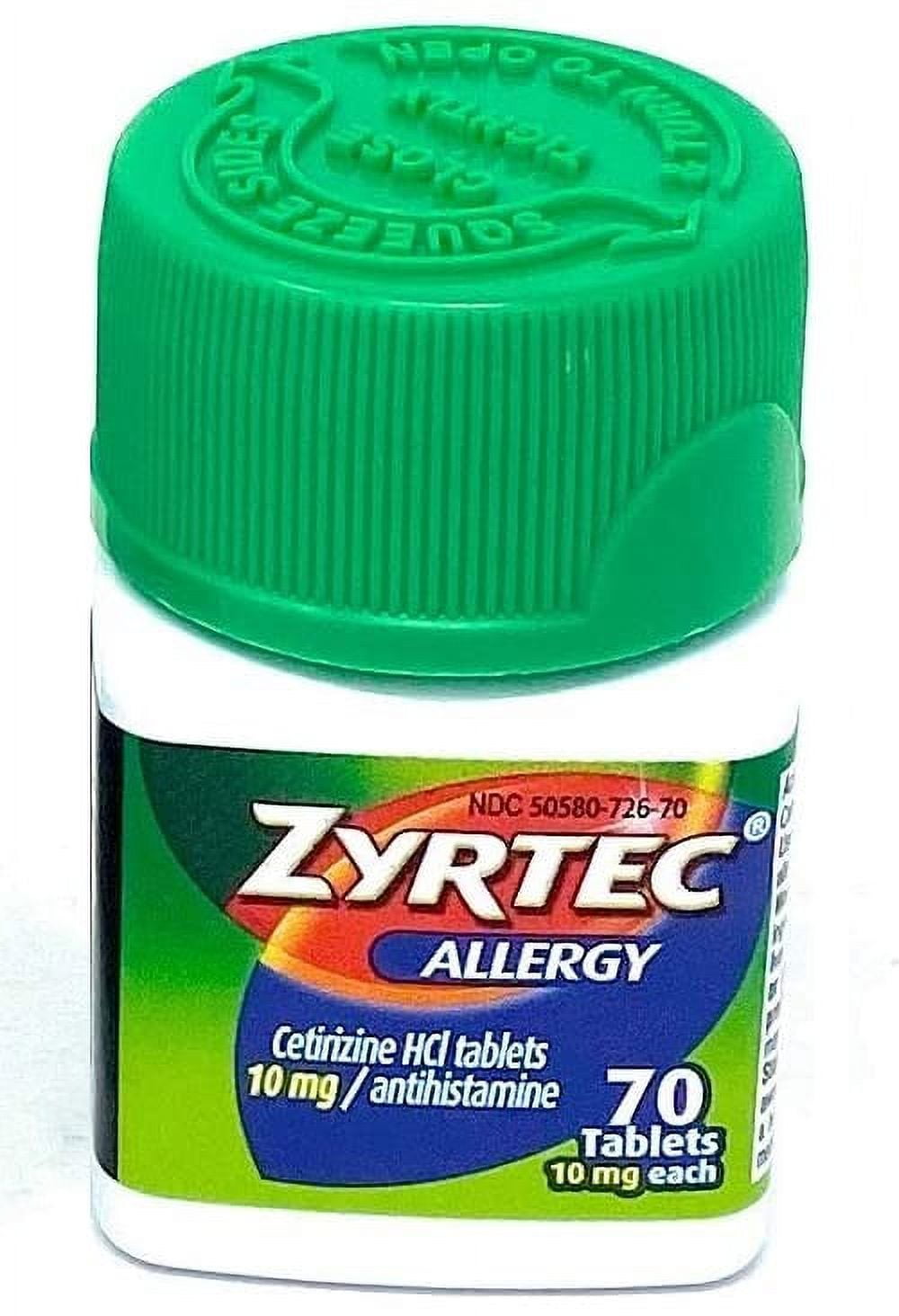 Zyrtec Allergy Relief Tablets, 70 Count