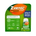 thumbnail image 1 of Zyrtec 24 Hour Low Dose Allergy Relief Tablets with 5 mg Cetirizine HCl, 35 Count, 1 of 10