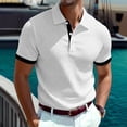 thumbnail image 1 of Zysthvn Athletic Mens Shirts Short Sleeve Polo Summer Golf Mens T Shirts Solid Turn Down Collar Shirts, 1 of 8