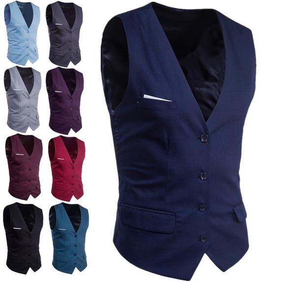 Zysthvn Dress Mens Vest Fall Plus Size Lightweight Athletic Jackets for Men Big and Tall V-Neck Solid Button with Pockets Jackets, Wine XXXXL