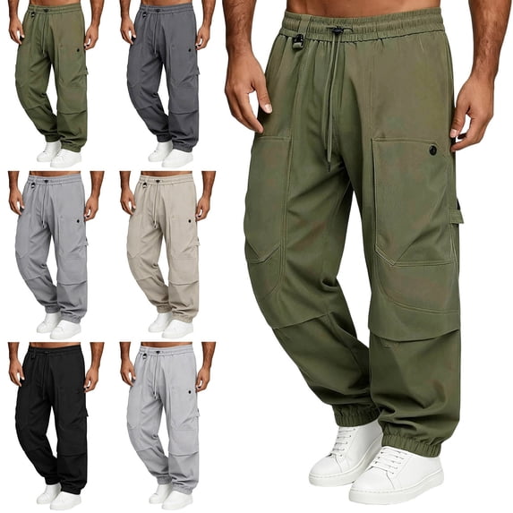 Resource Protection Zysthvn Fall Men's Pants Hiking Cargo Casual Outdoor Pants for Men ...