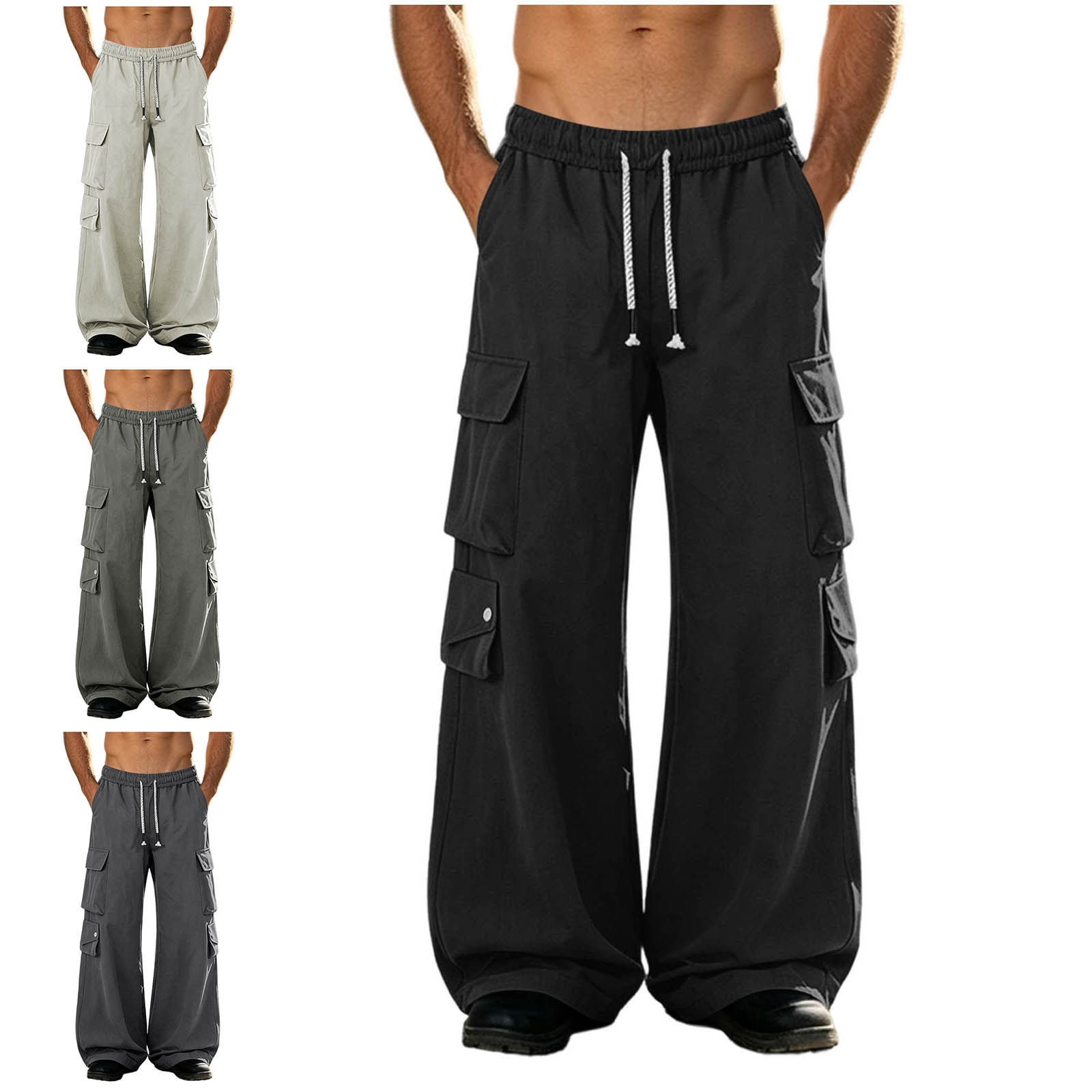 Zysthvn Fall Work Cargo Pants for Men Hiking Outdoor Casual Mens ...