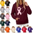 thumbnail image 1 of Zysthvn Hoodies for Women Winter Pullover Casual Fall Graphic Sweatshirt Womens Loose Fit with Pockets Long Sleeve Tops, 1 of 6
