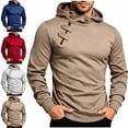 thumbnail image 1 of Zysthvn Men's Casual Hoodie Outdoor Pullover Winter Sweatshirts for Men with Hoodie Long Sleeve Zipper Solid, 1 of 7