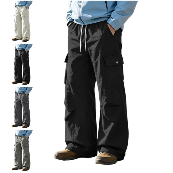 Zysthvn Plus Size Cargo Work Pants for Men Casual Outdoor Fall Mens ...