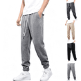 thumbnail image 1 of ZORYEVY Plus Size Mens Pants Workout Running Fall Athletic Joggers Trousers for Men Breathable Solid Drawstring Elastic Waist Pants with Pockets, 1 of 6