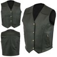 thumbnail image 1 of Zysthvn Plus Size Mens Vest Jacket Athletic Winter Leather Lightweight Mens Jackets V-Neck with Pockets Solid Outdoor Jackets, Black XXXXL, 1 of 5